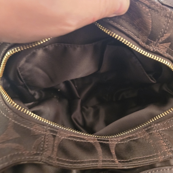 Coach Signature Optic Patchwork Hobo Bag - Picture 13 of 13